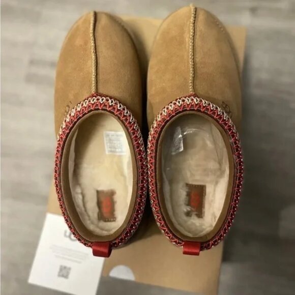 UGG Tan and Red Platform Shoes - Picture 2 of 5